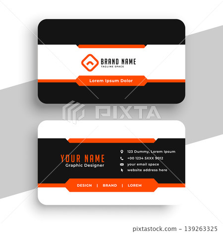 modern corporate visiting card template for individual office biz 139263325