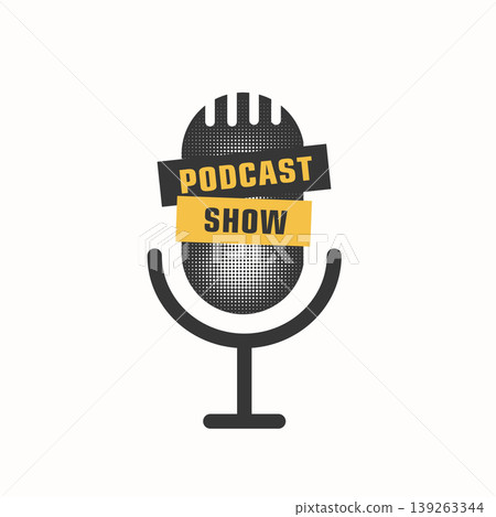 podcast radio show talk microphone logo design podcast radio show talk microphone logo design 139263344