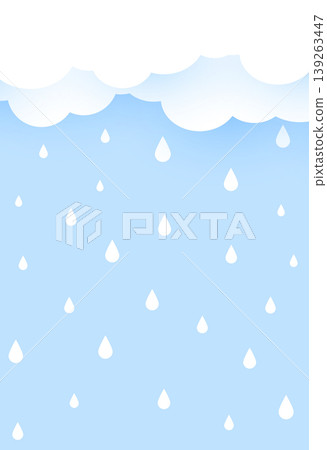 water rainfall drops from cloud in papercut style water rainfall drops from cloud in papercut style 139263447