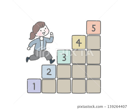 勇於挑戰自我,邁向人生新階段的女性。 勇於挑戰自我,邁向人生新階段的女性。 139264407