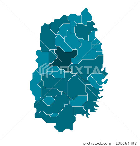 岩手縣市町村地圖（行政區劃和邊界） 139264498