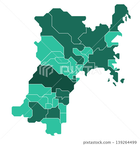 宮城縣市町村地圖（行政區劃和邊界） 139264499