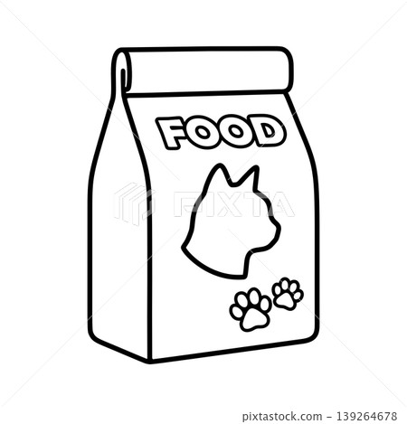 Simple cat food line icon Simple cat food line icon 139264678