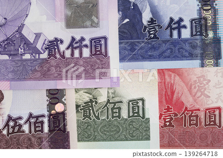 New Taiwan dollar a background 139264718