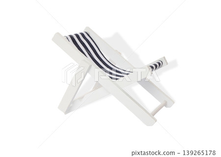 White beach chair designed for summer fun and comfort, PNG 139265178