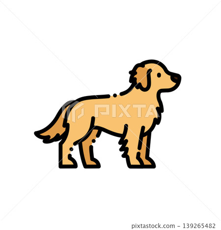 A cute yellow and gold dog with long skin markings, suitable for zoos, wild animals and children's education themes. Color changeable, limited release A cute yellow and gold dog with long skin markings, suitable for zoos, wild animals and children's education themes. Color changeable, limited release 139265482