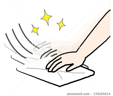 Wiping and cleaning with a rag 139265614