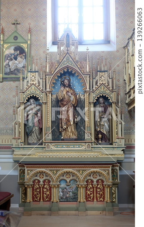 Altar of the Sacred Heart of Jesus in the church of Saint Matthew in Stitar, Croatia 139266063