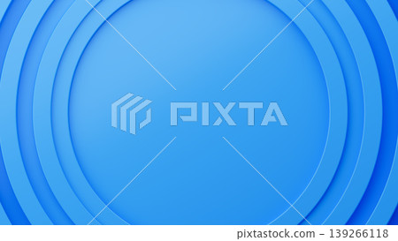 Blue concentric ring 3D rendering abstract background Blue concentric ring 3D rendering abstract background 139266118