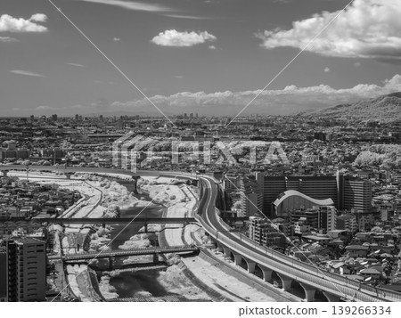 [Infrared Photography] Cityscape as seen from Mount Satsuki 139266334