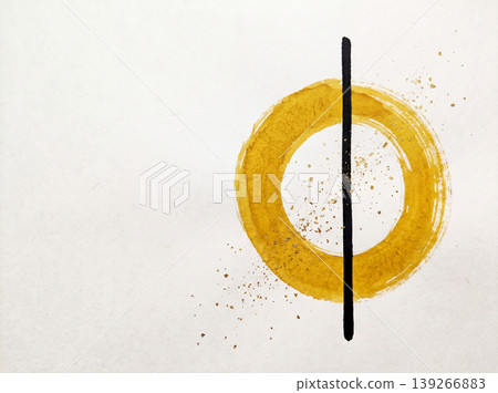 一款前衛的現代日式紙質背景,圖案為芥末色的圓圈,圓圈內有一條筆直的黑線。 一款前衛的現代日式紙質背景,圖案為芥末色的圓圈,圓圈內有一條筆直的黑線。 139266883