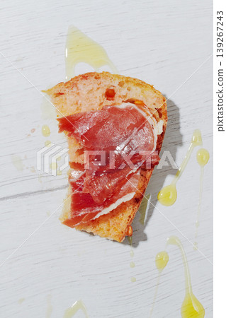 a bitten pa amb tomaquet with cured ham a bitten pa amb tomaquet with cured ham 139267243