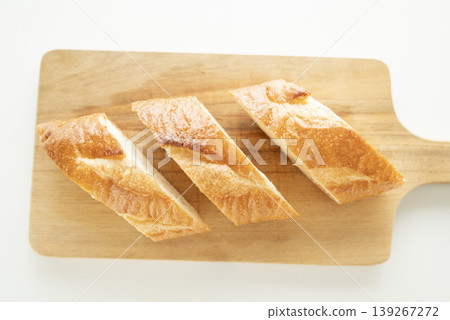Cut French bread Cut French bread 139267272