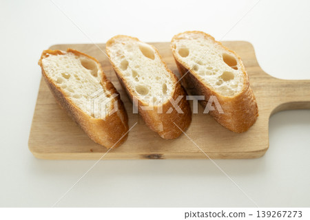 Cut French bread Cut French bread 139267273
