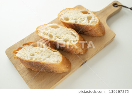 Cut French bread Cut French bread 139267275