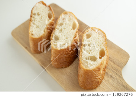 Cut French bread Cut French bread 139267276