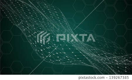 Green digital network image background 139267385