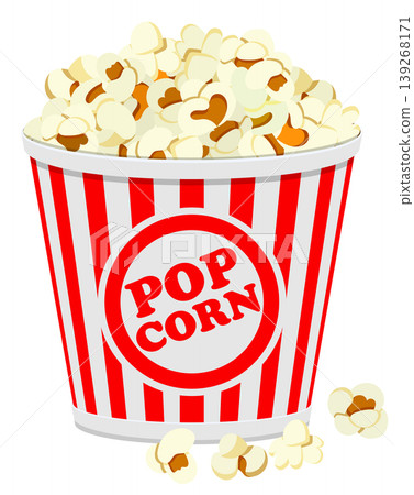 paper bag full of popcorn paper bag full of popcorn 139268171