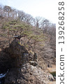 A charming old cabin stands quietly atop a cliff in the wintery Ryuo Gorge. 139268258