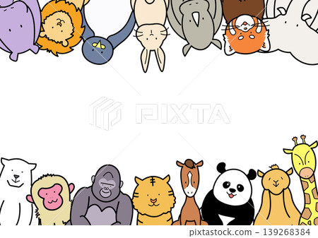 A lively frame of animals A lively frame of animals 139268384