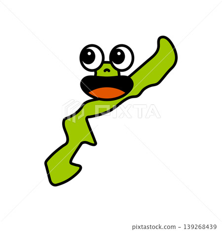 A character with a simple map of Okinawa 139268439