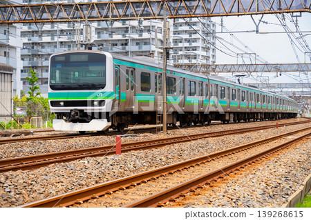 JR Joban Line E231 series train JR Joban Line E231 series train 139268615
