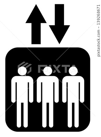 Simple elevator icon vector Simple elevator icon vector 139268671