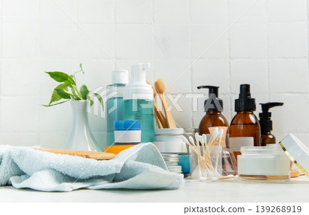 Wellness and hygiene products for daily body care Wellness and hygiene products for daily body care 139268919