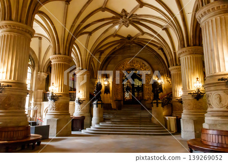 Interior of Hamburg city hall or Rathaus in Hamburg, Germany Interior of Hamburg city hall or Rathaus in Hamburg, Germany 139269052