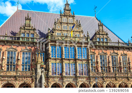 Bremen City Hall or Rathaus in the old town of Bremen, Germany Bremen City Hall or Rathaus in the old town of Bremen, Germany 139269056