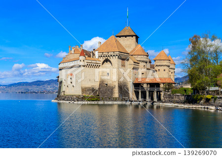 Chillon Castle on Lake Geneva near Montreux, Switzerland 139269070