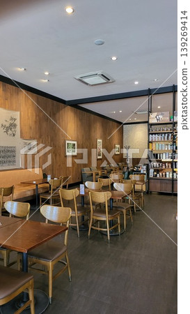 this is interior of a cafe, as one famous cafe in Jakarta city  139269414