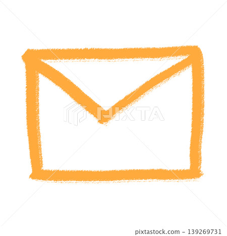 Hand-drawn orange envelope icon | Transparent, email, simple Hand-drawn orange envelope icon | Transparent, email, simple 139269731