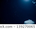 A night sky filled with clouds and stars: a simple yet beautiful celestial landscape. 139270065