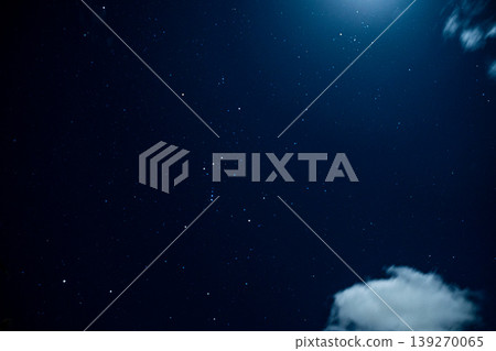 A night sky filled with clouds and stars: a simple yet beautiful celestial landscape. A night sky filled with clouds and stars: a simple yet beautiful celestial landscape. 139270065