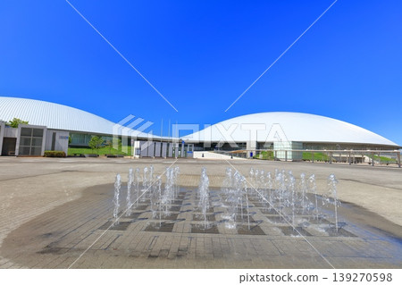 [Kagawa Prefecture] Sunport Takamatsu (Anabuki Arena Kagawa) on a clear day 139270598