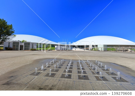 [Kagawa Prefecture] Sunport Takamatsu (Anabuki Arena Kagawa) on a clear day 139270608