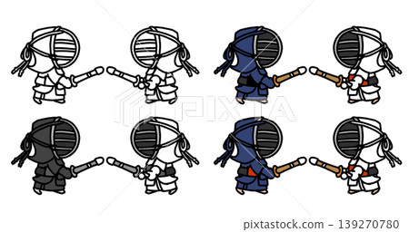 A small swordsman in a fighting stance A small swordsman in a fighting stance 139270780