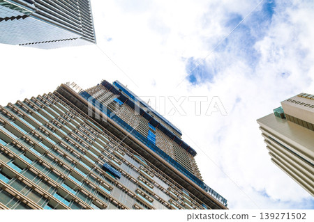 A landscape featuring a high-rise building under construction [Bangkok, Thailand] 139271502
