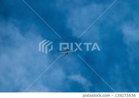 Airplane flying high in the sky Airplane flying high in the sky 139271636