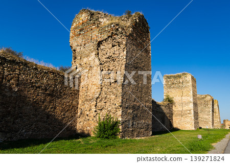 View of the Smederevo Fortress against the Blue Sky 139271824