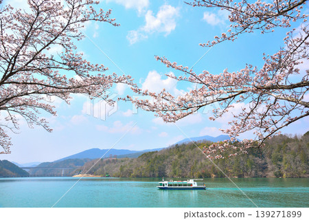 Enakyo Gorge in spring, Gifu Prefecture, with cherry blossoms in full bloom. Enakyo Gorge in spring, Gifu Prefecture, with cherry blossoms in full bloom. 139271899