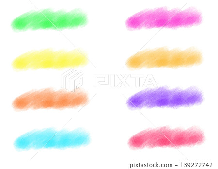 Colorful watercolor brush set Colorful watercolor brush set 139272742