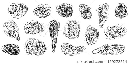 Sketch squiggle swoosh texture set of vector hand drawn black messy swirl lines, scribble strokes, knots, crayon curves for mental struggling concept, chaotic way direction, strikethrough symbol Sketch squiggle swoosh texture set of vector hand drawn black messy swirl lines, scribble strokes, knots, crayon curves for mental struggling concept, chaotic way direction, strikethrough symbol 139272814