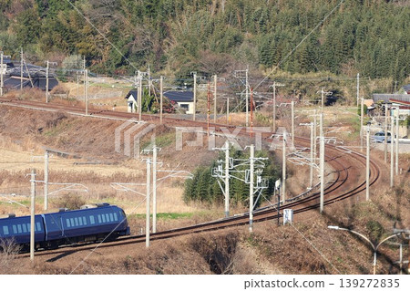 JR Kyushu Limited Express Sonic on a high-speed curve 139272835