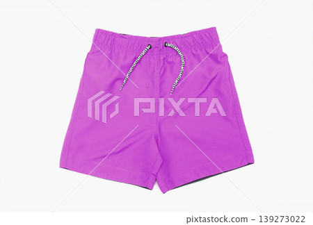 shorts for swimming on a white background isolated shorts for swimming on a white background isolated 139273022