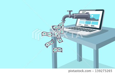 Passive Online Income an Internet Concept Passive Online Income an Internet Concept 139273265