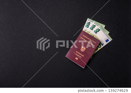 Austria passport, visa for international travel and vacation. Austrian passport Austria passport, visa for international travel and vacation. Austrian passport 139274629