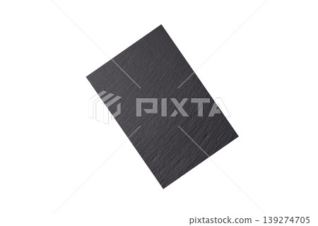 A blank slate board on a dark background for Asian food. A blank slate board A blank slate board on a dark background for Asian food. A blank slate board 139274705