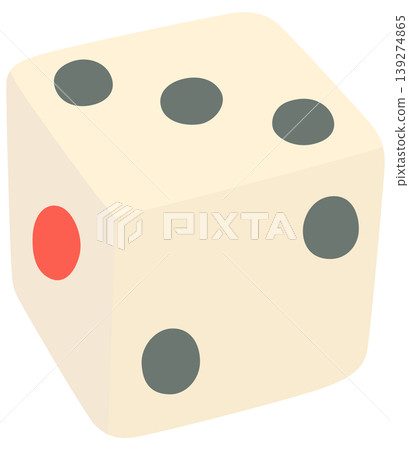 3D Dice Illustration (Vector Material) 3D Dice Illustration (Vector Material) 139274865
